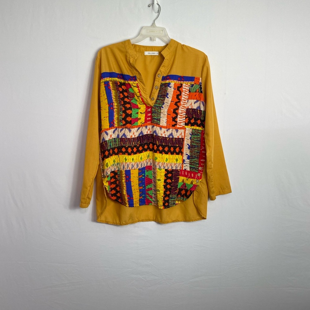 Colorful Patchwork Tunic Top - Picture 3 of 6